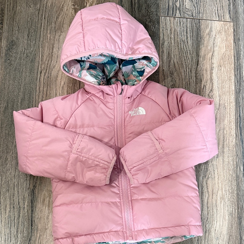 The North Face Reversible Light Pink Hooded Jacket